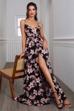 Robe Bohème Fleurie Et Fendue