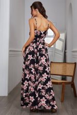 Robe Bohème Fleurie Et Fendue
