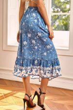 Jupe Bohème Bleue