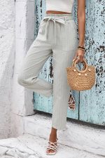 Pantalon Taille Haute Bohème