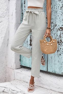 Pantalon Taille Haute Bohème
