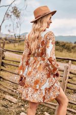 Robe À Fleur Courte Bohème