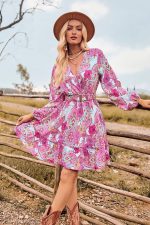 Robe À Fleur Courte Bohème