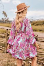 Robe À Fleur Courte Bohème