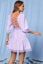 Robe À Lacet Bohème