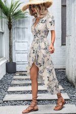 Robe Beige Mariage Bohème