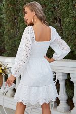 Robe Blanche Bohème Court
