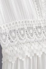 Robe Blanche Bohème Dentelle