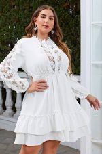 Robe Blanche Bohème Grande Taille