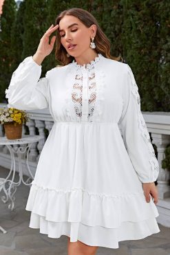 Robe Blanche Bohème Grande Taille