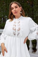 Robe Blanche Bohème Grande Taille