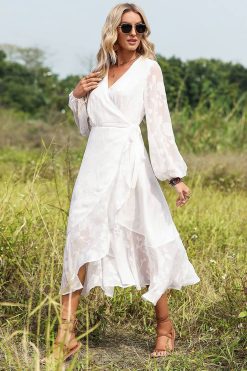 Robe Longue Blanche Bohème Été