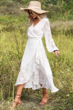 Robe Longue Blanche Bohème Été