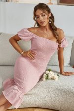 Robe Bustier Moulante Invite Mariage Bohème