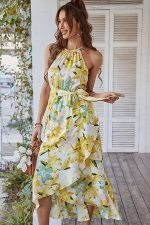Robe Bohème Coupe Asymetrique