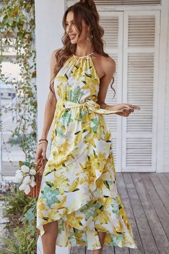 Robe Bohème Coupe Asymetrique