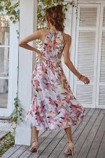 Robe Bohème Coupe Asymetrique