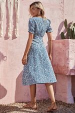 Robe Bohème Chic Bleu Saphir