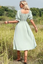 Robe Bohème Chic Verte Claire