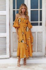 Robe Bohème Jaune