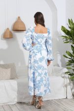 Robe Bohème Longue Avec Manche
