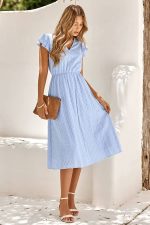 Robe Bohème Mi-Longue Fluide