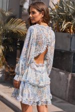 Robe Cocktail Courte Bohème