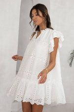 Robe Courte Broderie Bohème