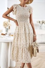 Robe Demoiselle Honneur Fleurie Bohème