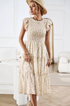Robe Demoiselle Honneur Fleurie Bohème