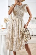 Robe Demoiselle Honneur Fleurie Bohème