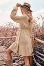 Robe Droite Mariage Bohème Vintage