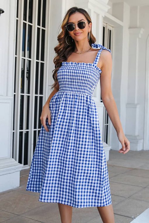 Robe Guinguette Vichy Bohème