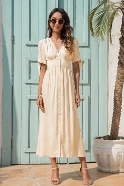 Robe Ivoire Bohème Vintage