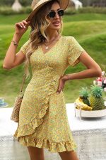 Robe Jaune Bohème Mariage