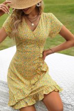 Robe Jaune Bohème Mariage