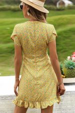 Robe Jaune Bohème Mariage