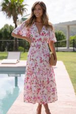 Robe Longue Bohème Rose