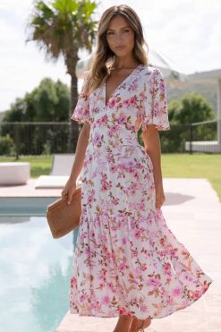 Robe Longue Bohème Rose