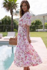 Robe Longue Bohème Rose