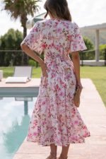 Robe Longue Bohème Rose