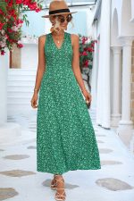 Robe Longue Bohème Verte