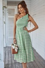 Robe Longue Bohème Vichy