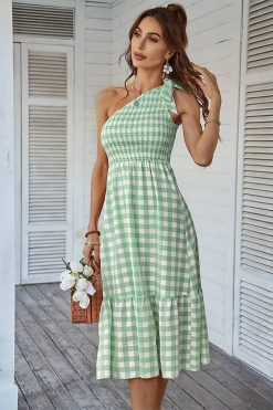 Robe Longue Bohème Vichy