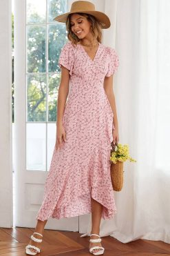 Robe Maxi Femme Bohème Petite Fleur