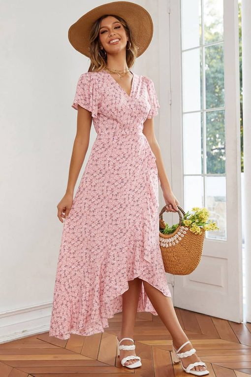 Robe Maxi Femme Bohème Petite Fleur