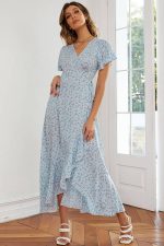 Robe Maxi Femme Bohème Petite Fleur