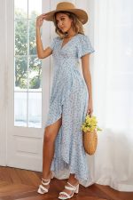 Robe Maxi Femme Bohème Petite Fleur