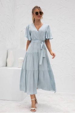 Robe Longue Bohème Bleu