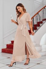 Robe Mariage Bohème Manche Courte